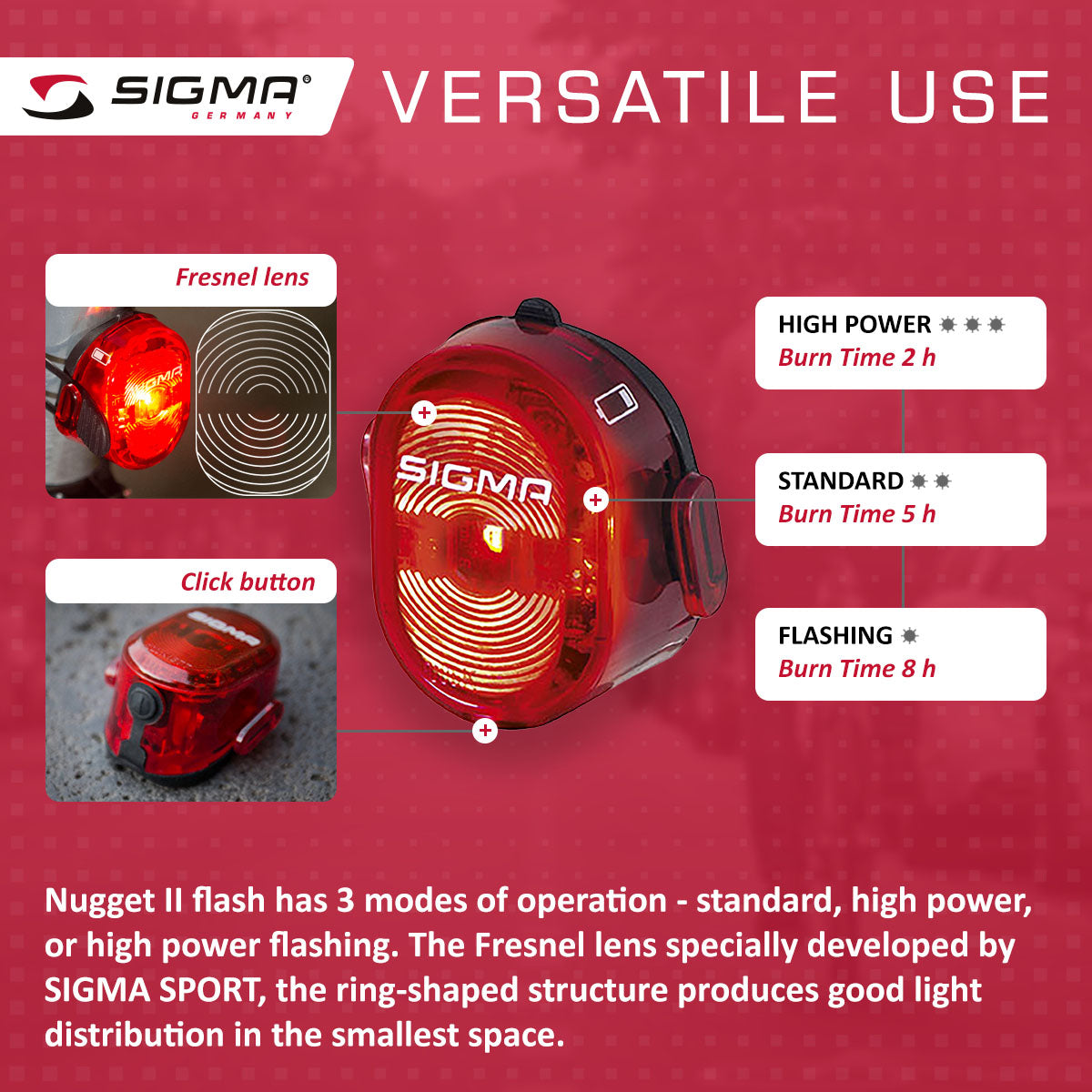 SIGMA Light - BUSTER 300, Power Light w/ Optional Nugget II Flash