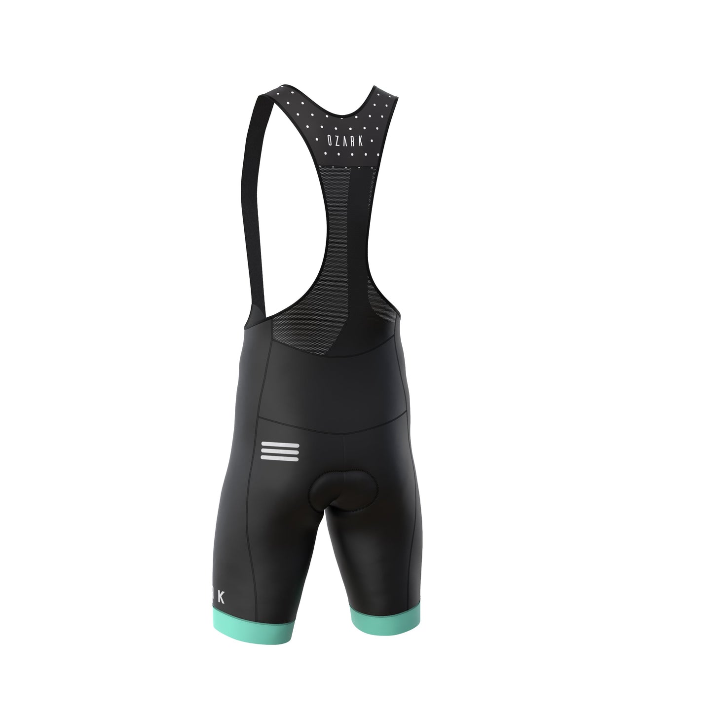 Men's Bib Shorts - Black Polka Dot