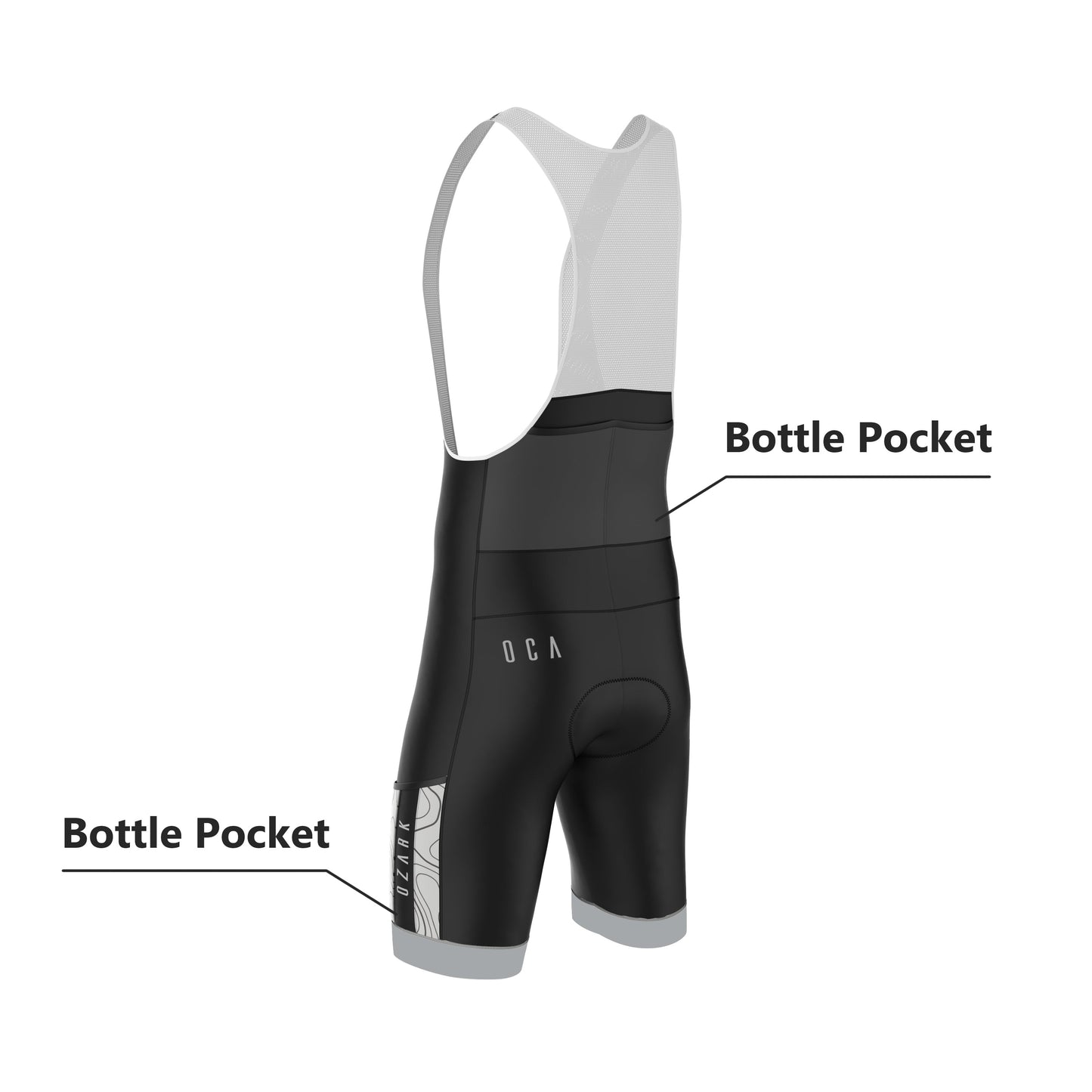 Men’s Core Grey Bib Shorts – Performance Fit, Comfort, and Support