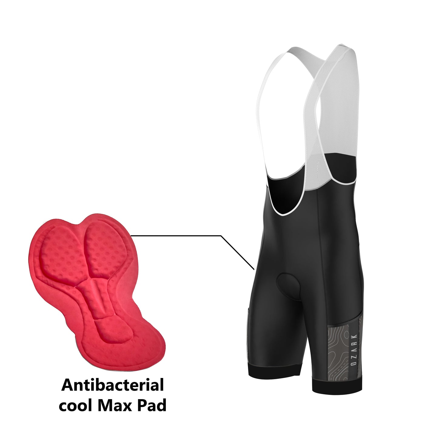Men’s Core Charcoal Bib Shorts – Performance Fit, Comfort, and Endurance Support