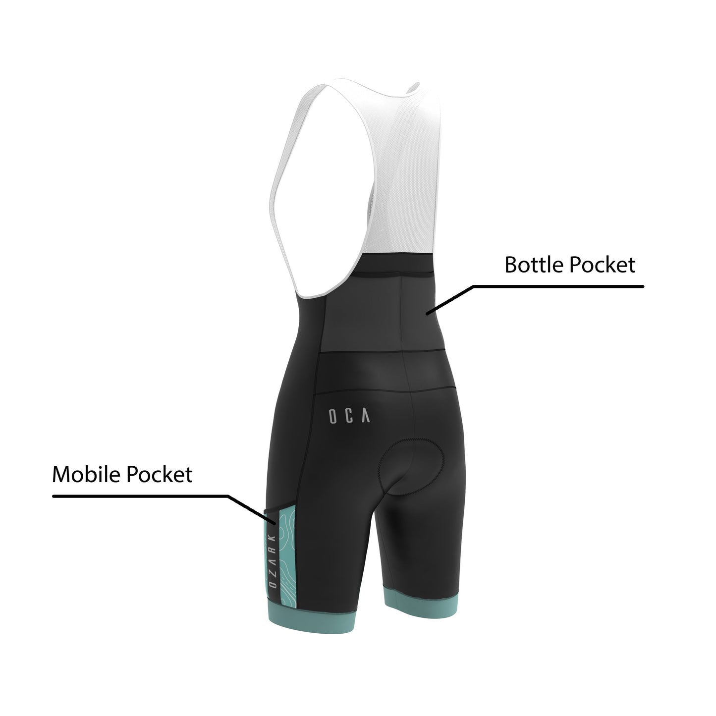 Women's Bib Shorts | Teal Core