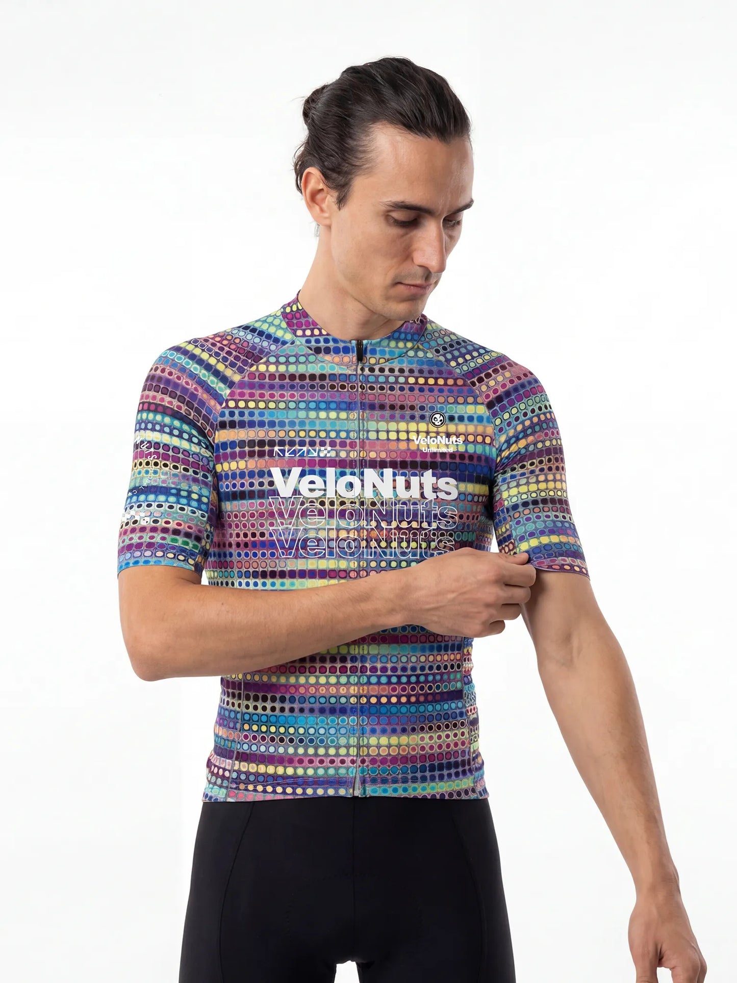 Men's Cycling Jersey-Neon Dotwave
