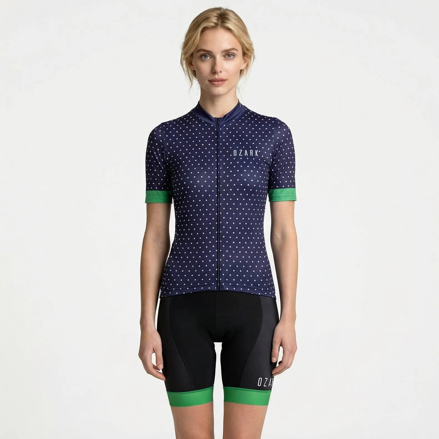 Women's Jersey | Navy Blue Polka Dot