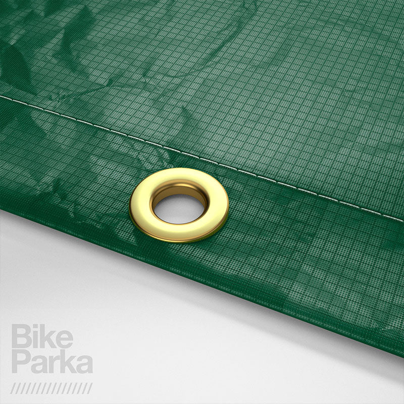 BikeParka Cargo Bike Cover - Waterproof Ripstop w/Lock Slots & Stuff Sac-Black