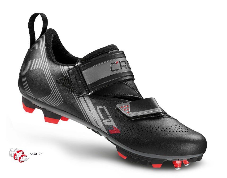 CRONO CT1 MTB OffRoad Triathlon Cycling Shoes - Black