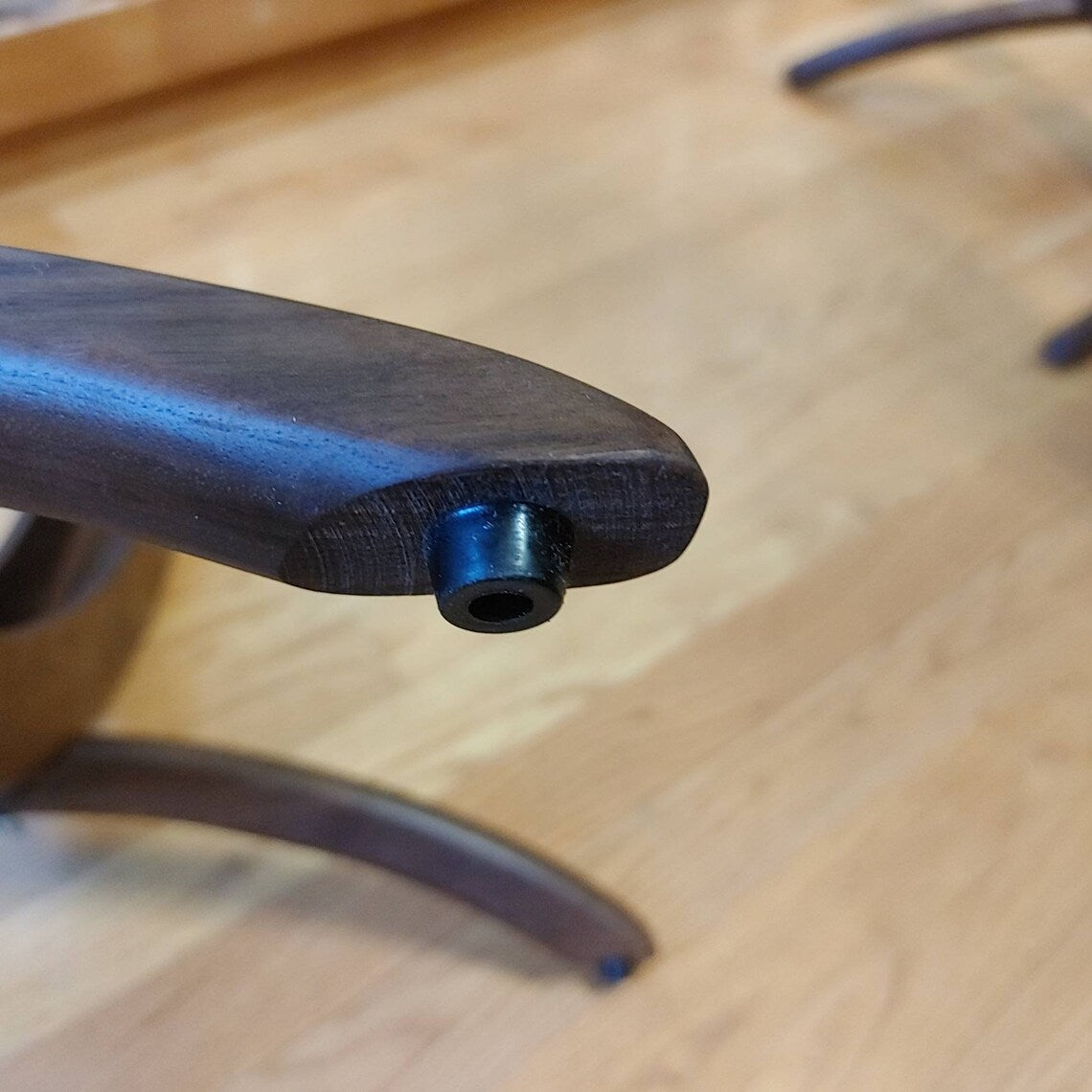 American walnut rear wheel plug-in storage frame