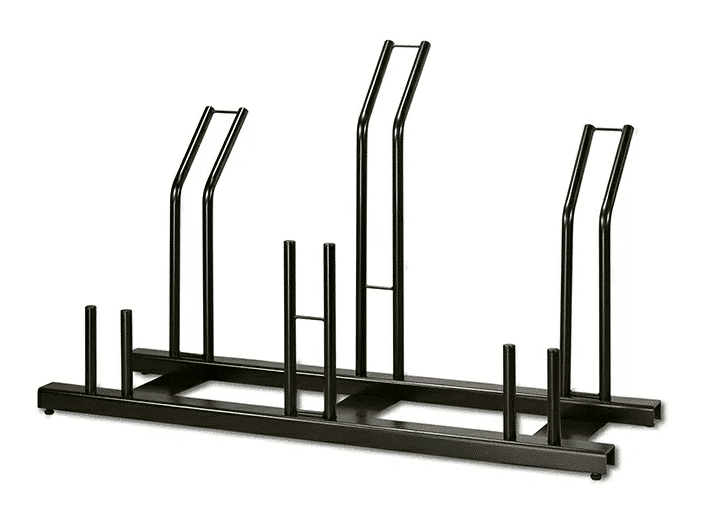 Anti-fall parking rack for 3 bicycles