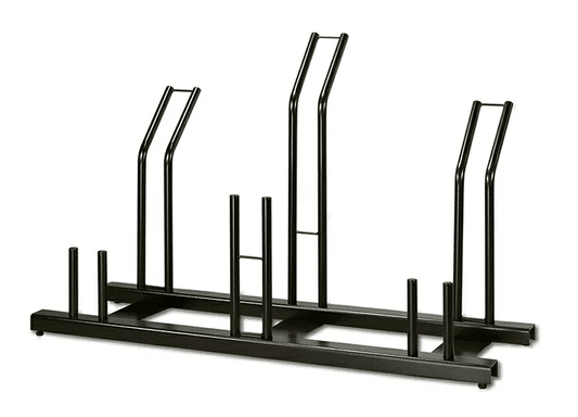Anti-fall parking rack for 3 bicycles
