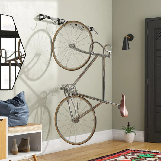 6 wall mounted bike racks