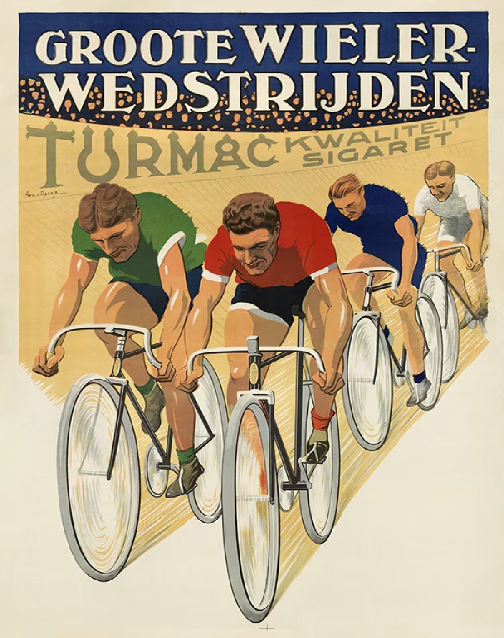 Groote Wieler Cycling Poster Bicycle Art