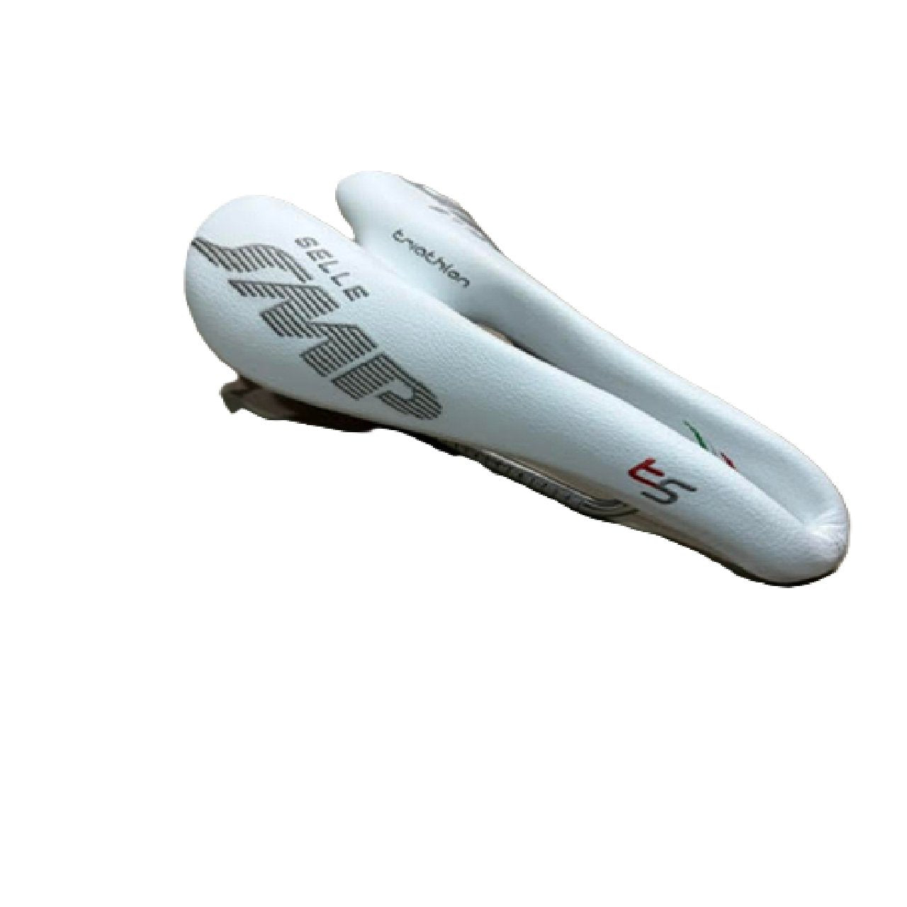 Selle SMP T5 Triathlon Bike Saddle, White, 251 x 141 | Bicycle Seat BM1