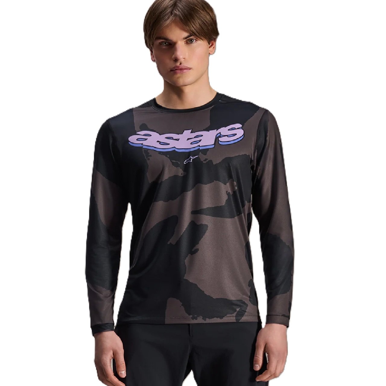 Alpinestars A-Dura Hollow Black MTB Camo Cycling Jersey -Long Sleeve