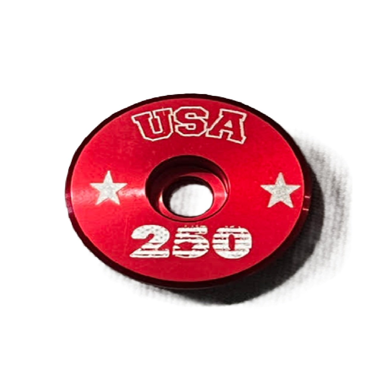 Makalu USA 250 Limited Edition Bicycle Stem Cap Red