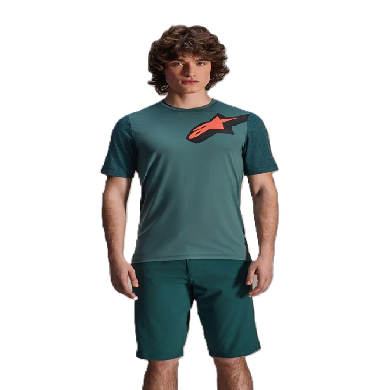 Alpinestars A-Dura Lipan MTB Cycling Jersey - Short Sleeve-Pine