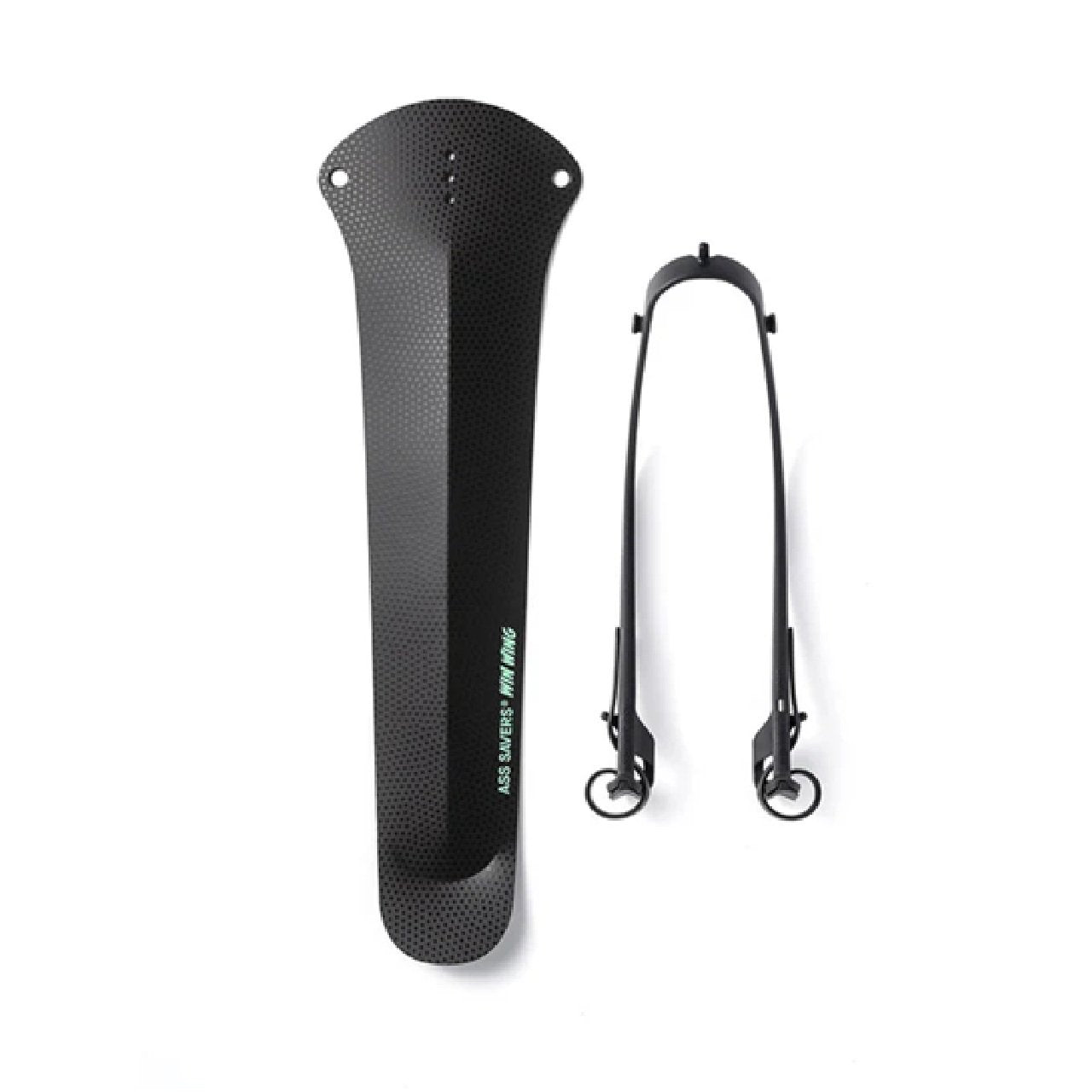 Ass Savers Win Wing 2 Road Rear Mudguard w/ Black Wishbone-Black Dots