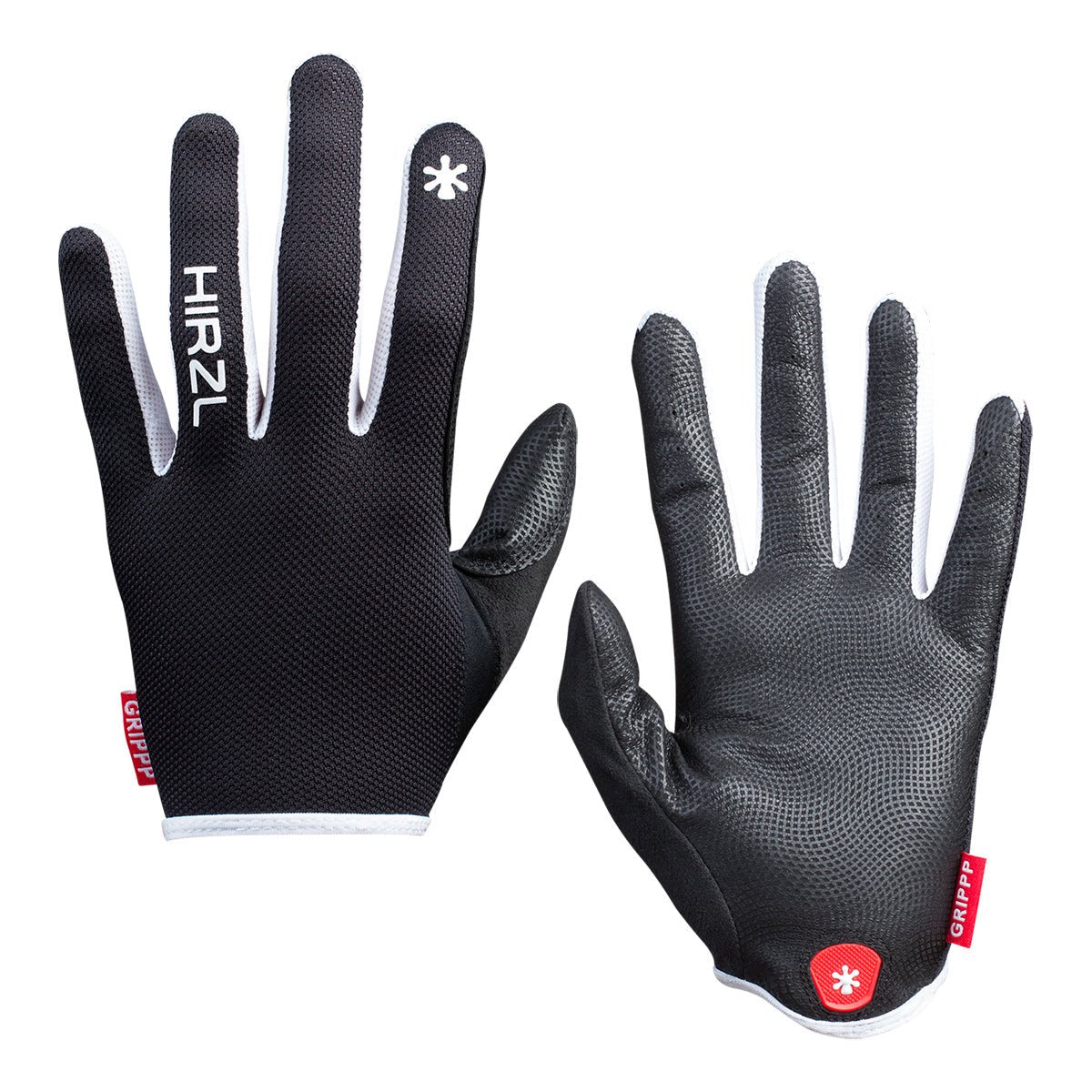 HIRZL - GRIPPP LIGHT FF -Full Finger MTB Bike Gloves Black/Black