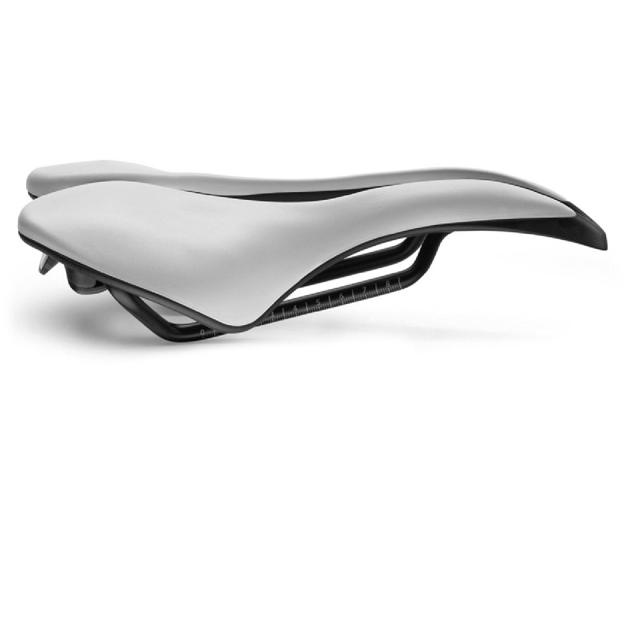 Selle SMP EVO 30C Carbon Bike Saddle - Steel Rails, White, Road/MTB/Triathlon