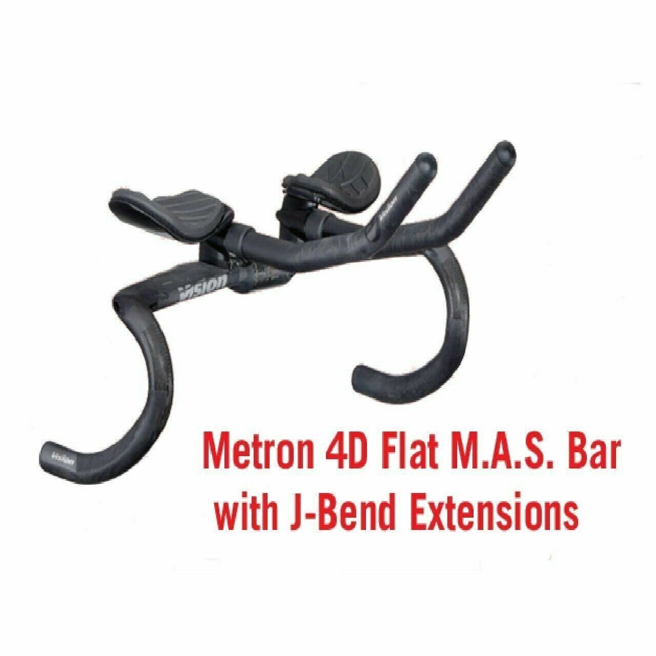 VISION METRON 4D FLAT M.A.S.Carbon Handlebar & Aerobar 31.8 x 44cm