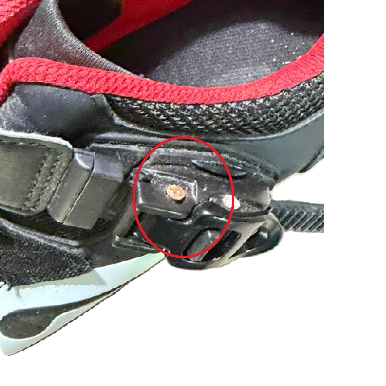 Peloton PL-SH-02 Indoor Cycling Shoes Black/Red EU 44 with Cleats BM1