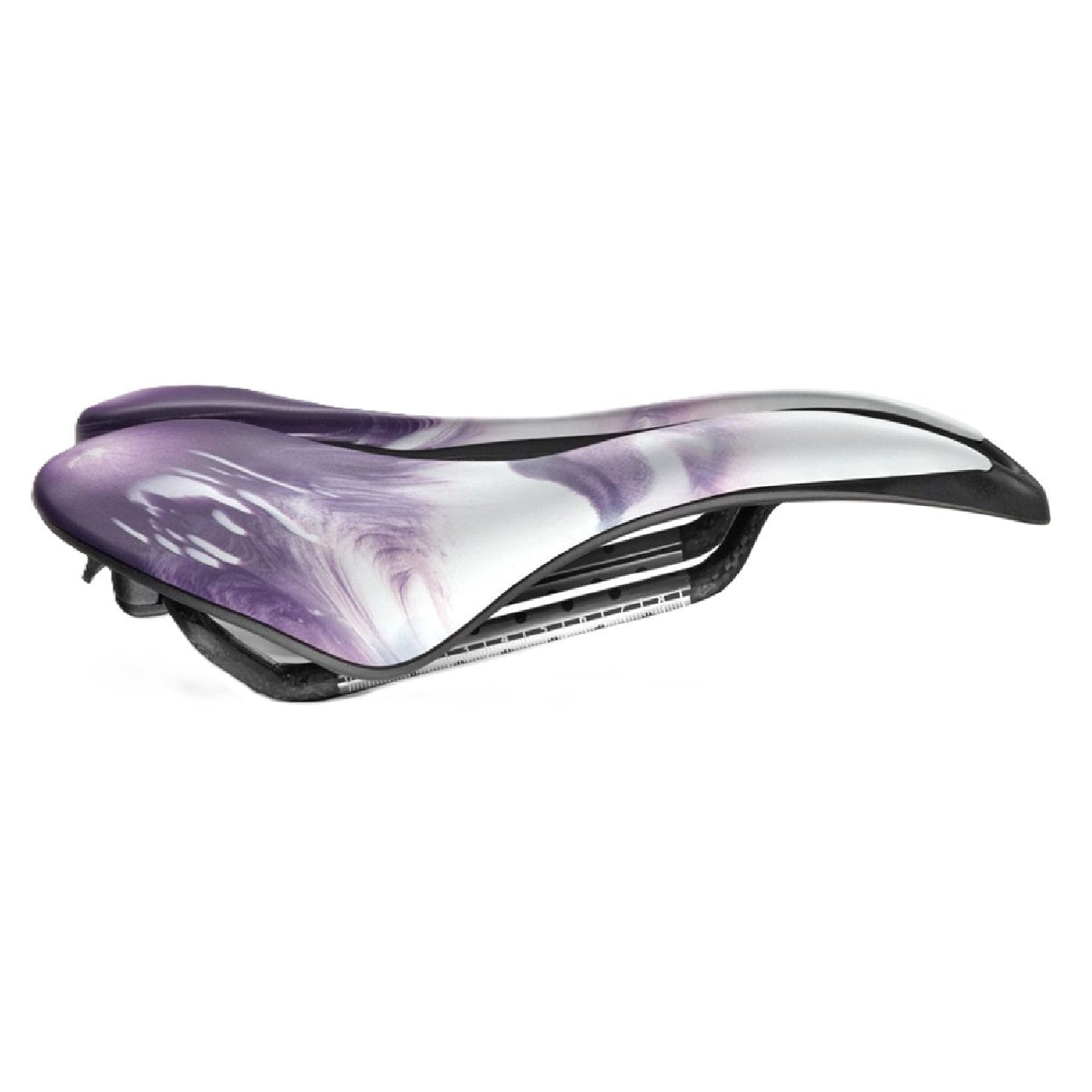 Selle SMP EVO 30C Carbon Rail Bike Saddle Lightweight Liquid Stone Purple/White