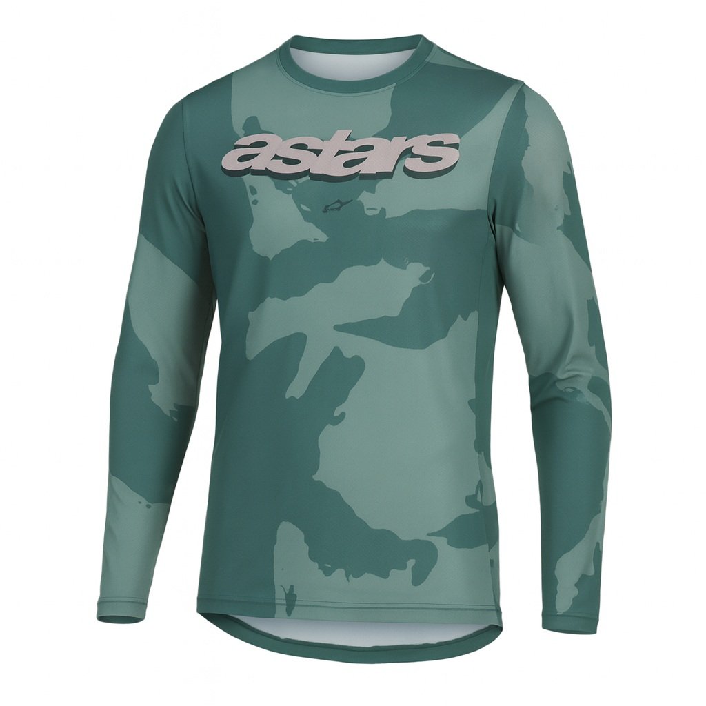 Alpinestars A-Dura Hollow Blue MTB Camo Cycling Jersey -Long Sleeve