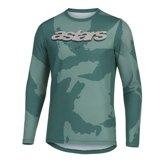 Alpinestars A-Dura Hollow Blue MTB Camo Cycling Jersey -Long Sleeve