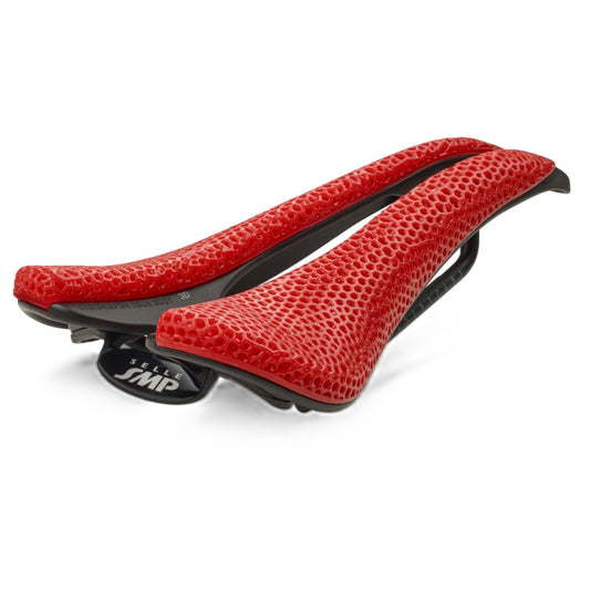 Selle SMP EVO 3D Series Bicycle Racing Saddle w/ Steel Rails Red