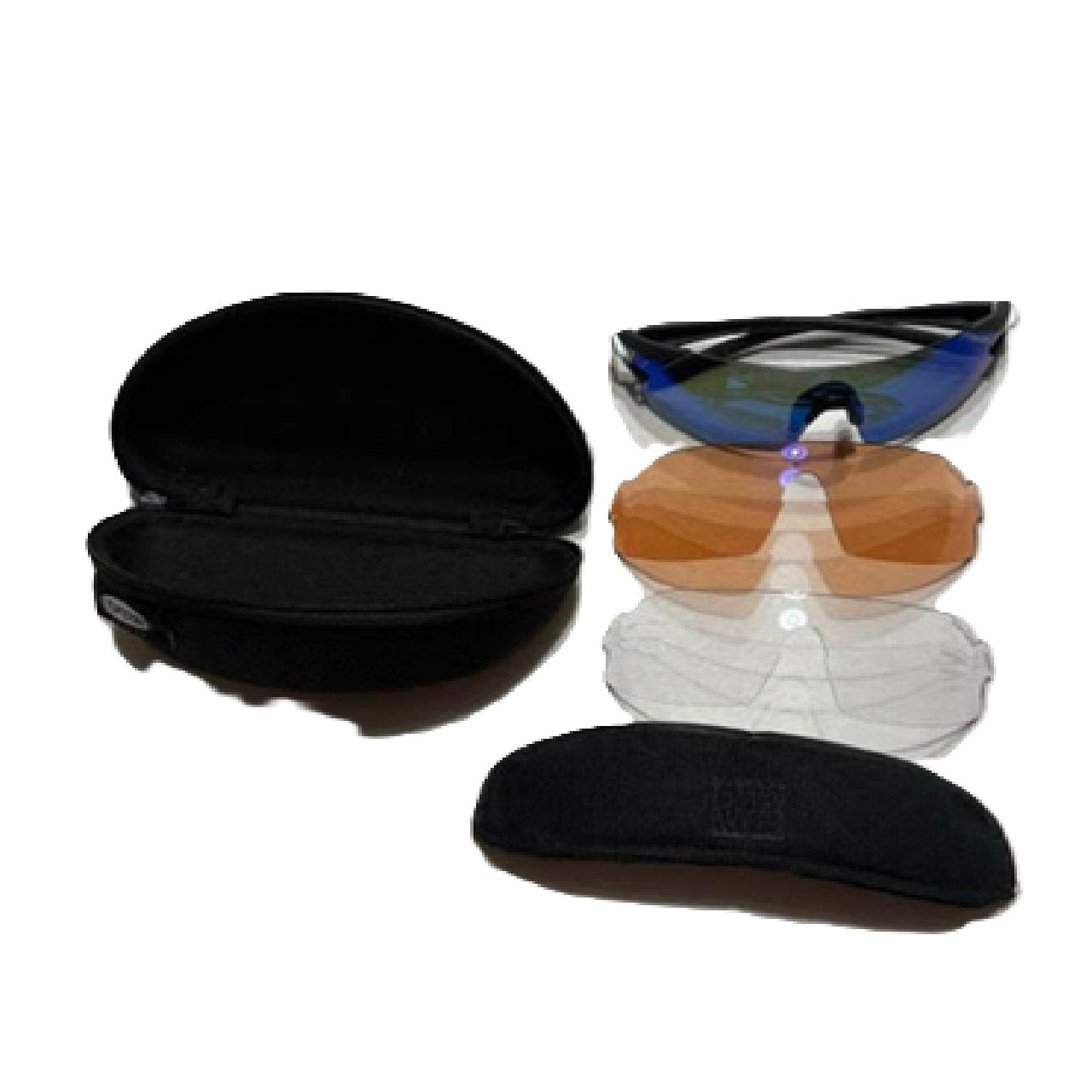 Tiifosi Podium XC Sunglasses, Hard case and 3 Interchangable lenses BM1
