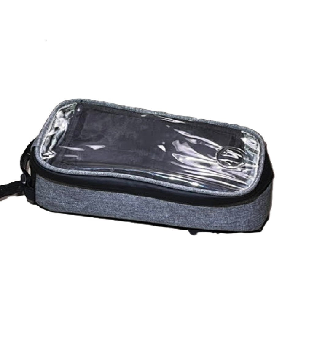 Bell Stowaway 500 Top Tube Bike Bag w/Touchscreen Phone Pocket, Charcoal Gray Bm1