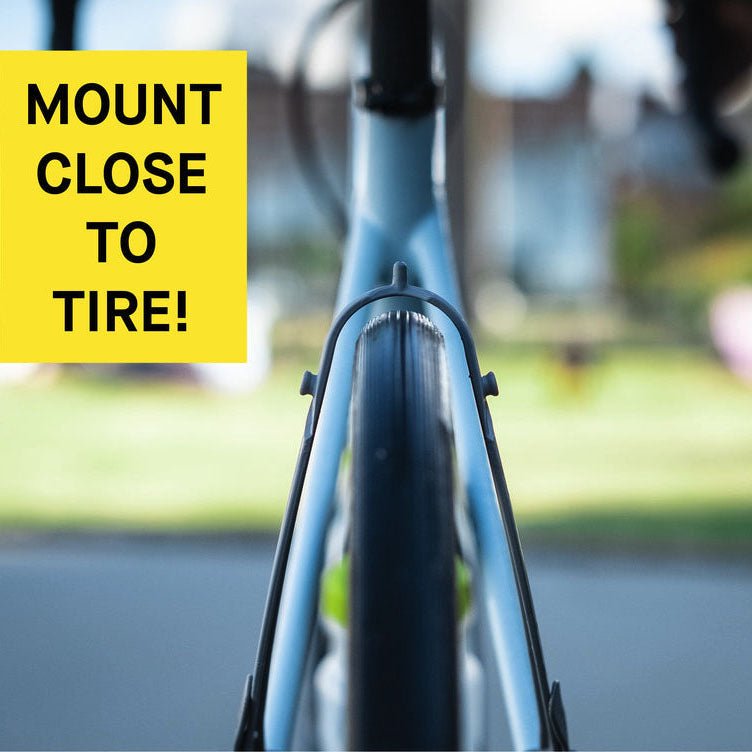 Ass Savers Win Wing 2 Road Rear Mudguard w/ Black Wishbone-Praline