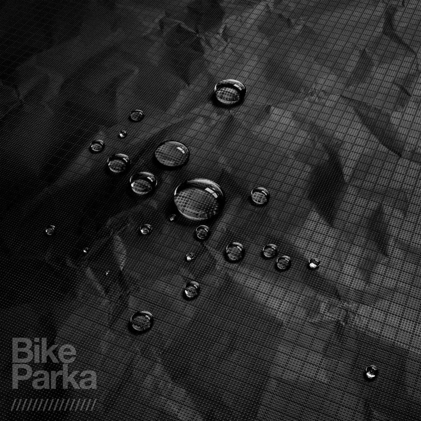 BikeParka Stash Bike Cover - Waterproof RipStop All Weather Bike Protection-Gray