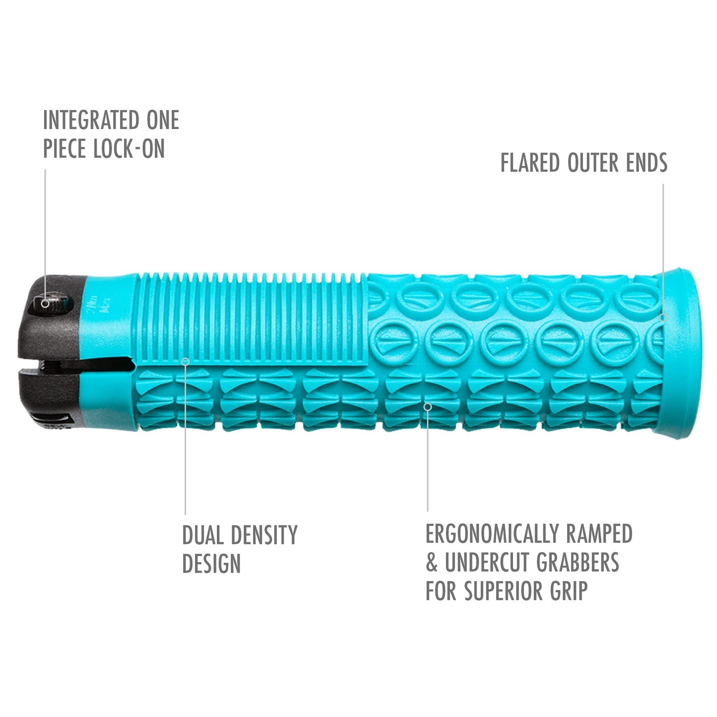 SDG Components, Thrice 31, Grips, 136mm, Turquoise, Pair
