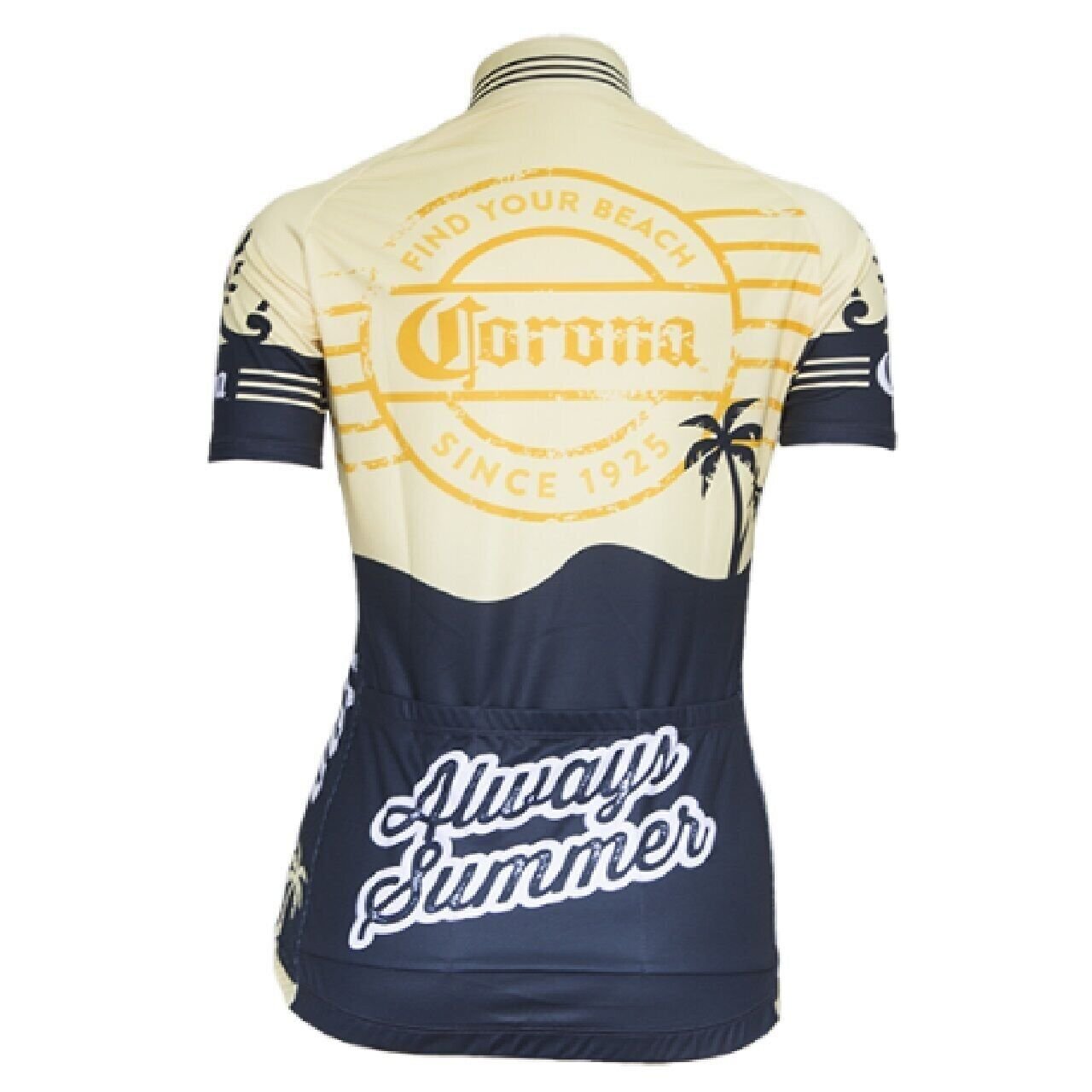 Retro Vintage Corona Cycling Jersey Look, Women's XL, full zip short sleeve