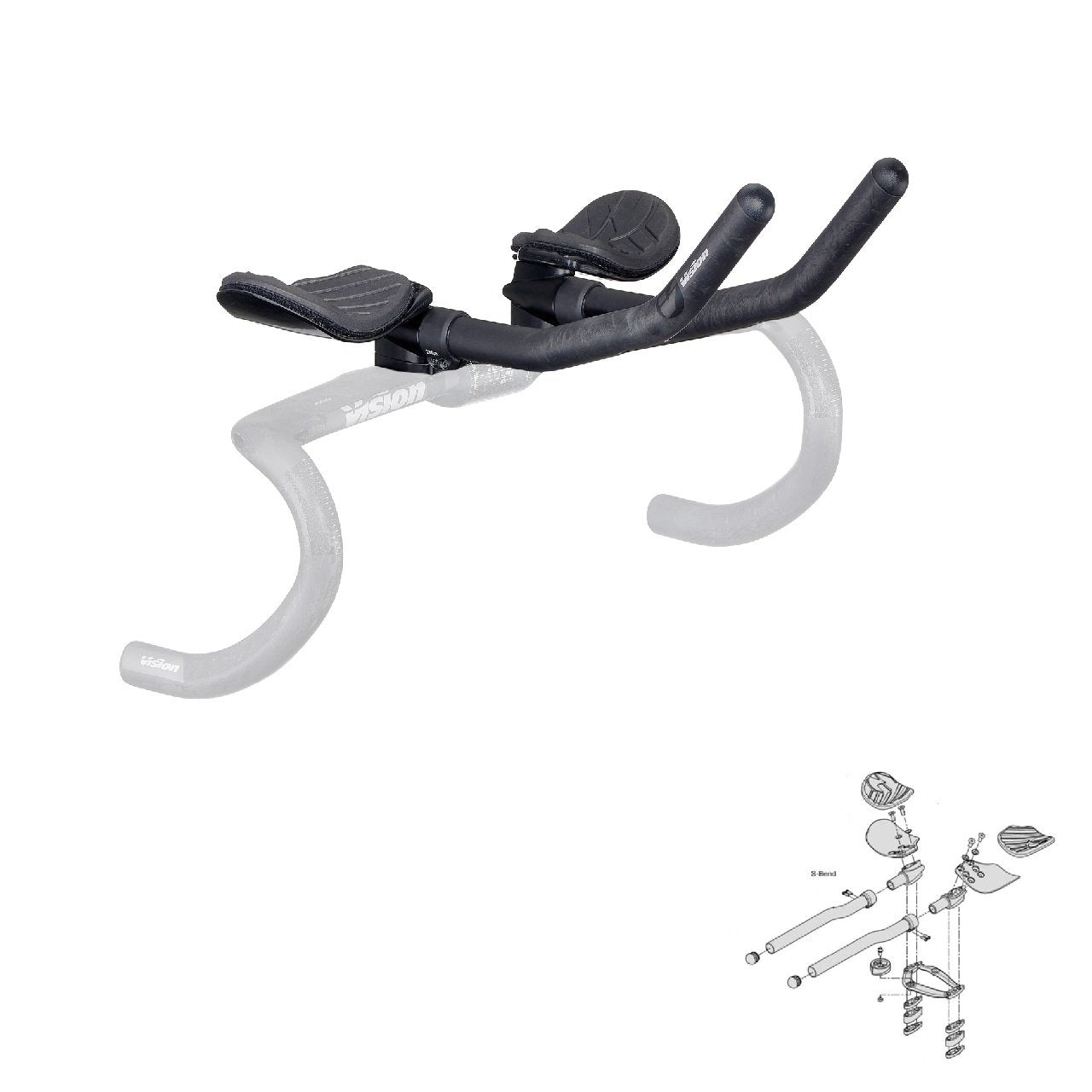 Vision Appendici Metron TFE Pro Clip-on per Manubrio Metron TFA - High Vision Appendici Metron TFE Pro Clip-on per Manubrio Metron TFA - High