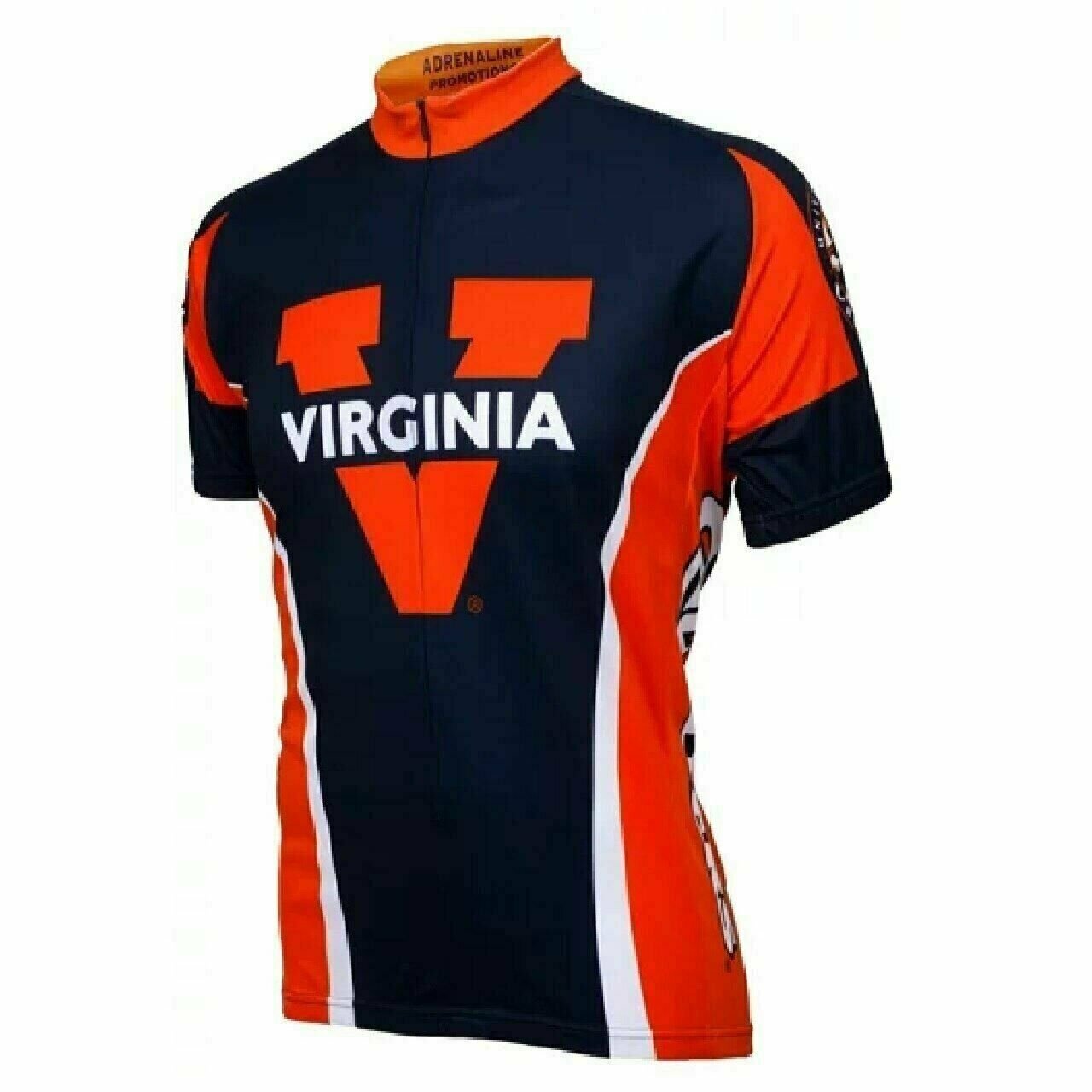 University of Virginia Cavaliers Full zip Cycling jersey Men's by Adrenaline Promm