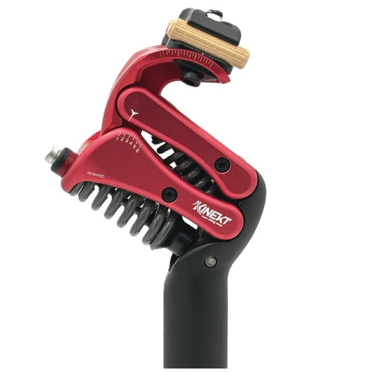 Kinekt XR Active Suspension Seatpost – Red Smooth Ride Upgrade for Road, Gravel & E-Bikes