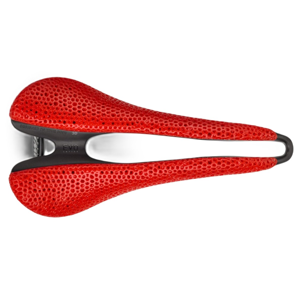 Selle SMP EVO 3D Series Bicycle Racing Saddle w/ Carbon Rails Red