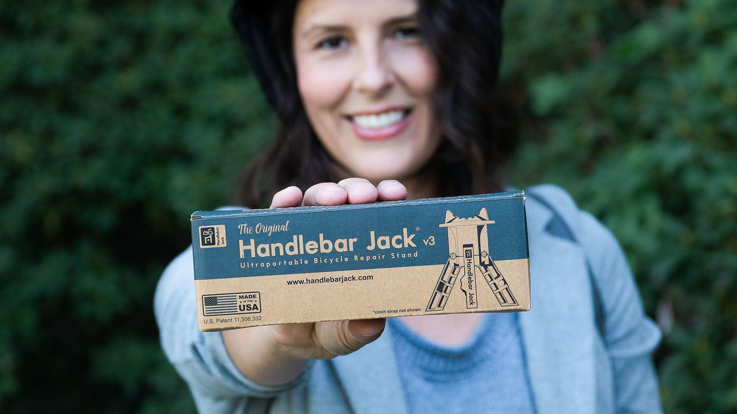 Handlebar Jack - The Original Handlebar Jack V3  and Reflective Sticker bundle