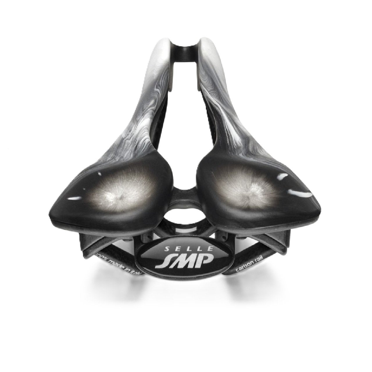Selle SMP EVO 20C Carbon Rail Bike Saddle Lightweight Liquid Stone Black/White