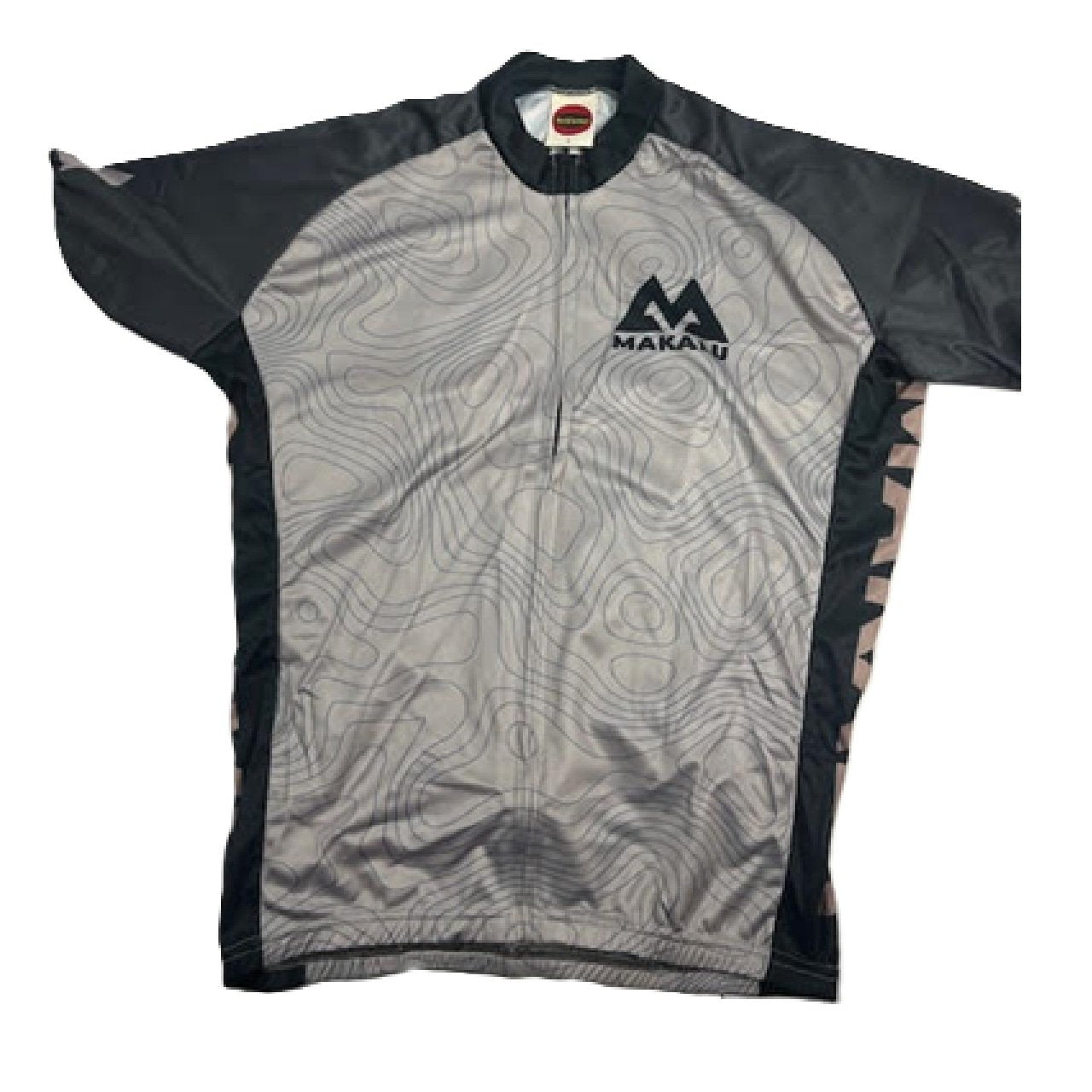 Makalu Topography full zip Cycling Jersey Large -Gray