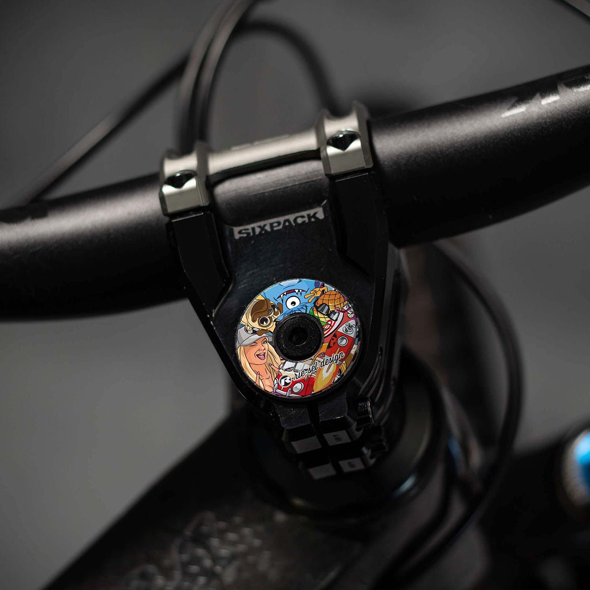 Riesel Design STEM CAP - Bicycle Stem Cap, 1 1/8" Steerer Tube Donut ii