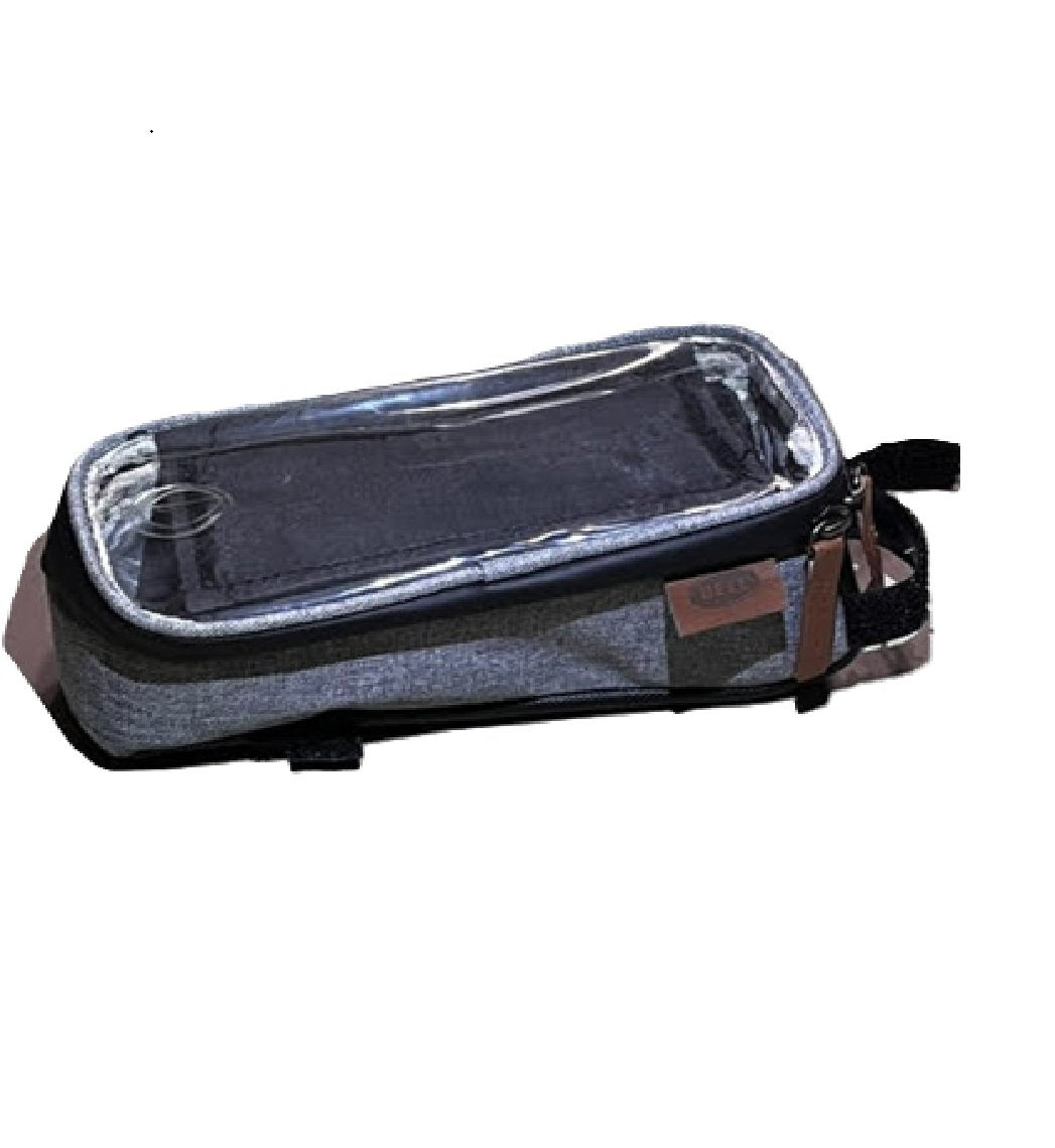 Bell Stowaway 500 Top Tube Bike Bag w/Touchscreen Phone Pocket, Charcoal Gray Bm1