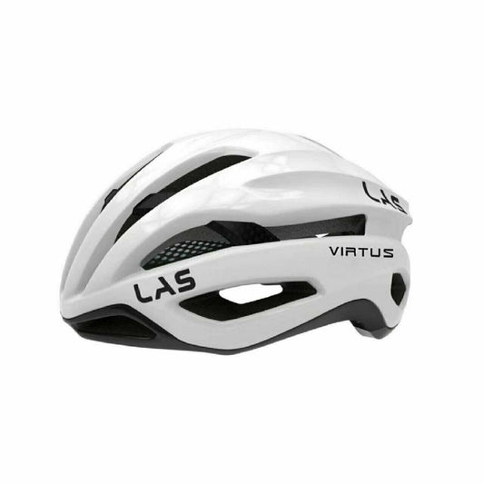LAS Virtus Carbon Road Bike Cycling Helmet - White/Black Bike Helmet
