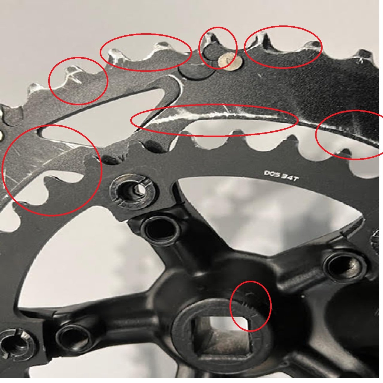 FSA Tempo Double Crankset JIS Spindle 50/34 tooth 172.5-BM1 (used)
