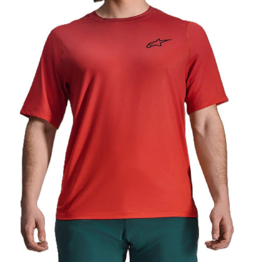 Alpinestars A-Dura Rise MTB Cycling Jersey - Short Sleeve- Spicy Orange