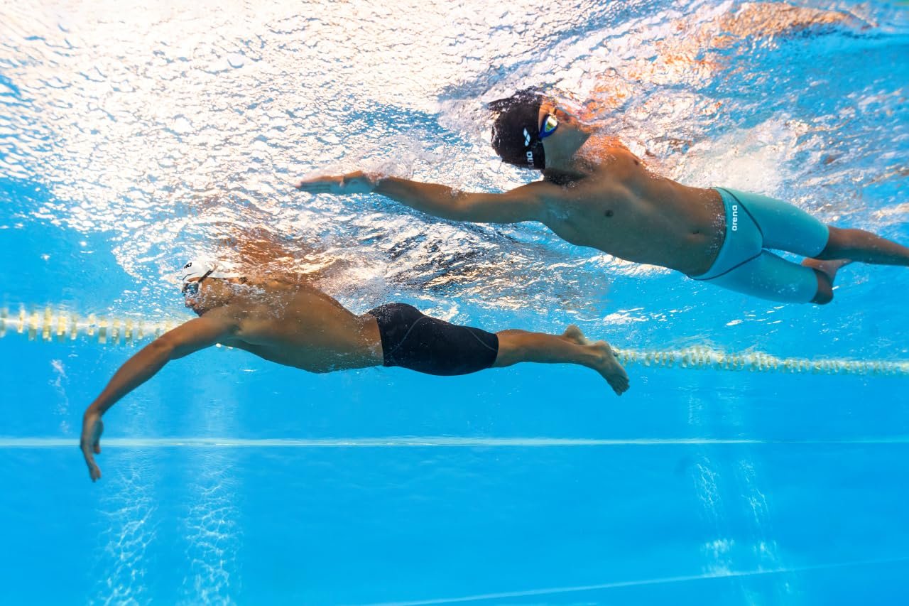 ARENA Men's Standard Racing Jammer Powerskin ST Next Knee Length Tech Swim Suit, Navy