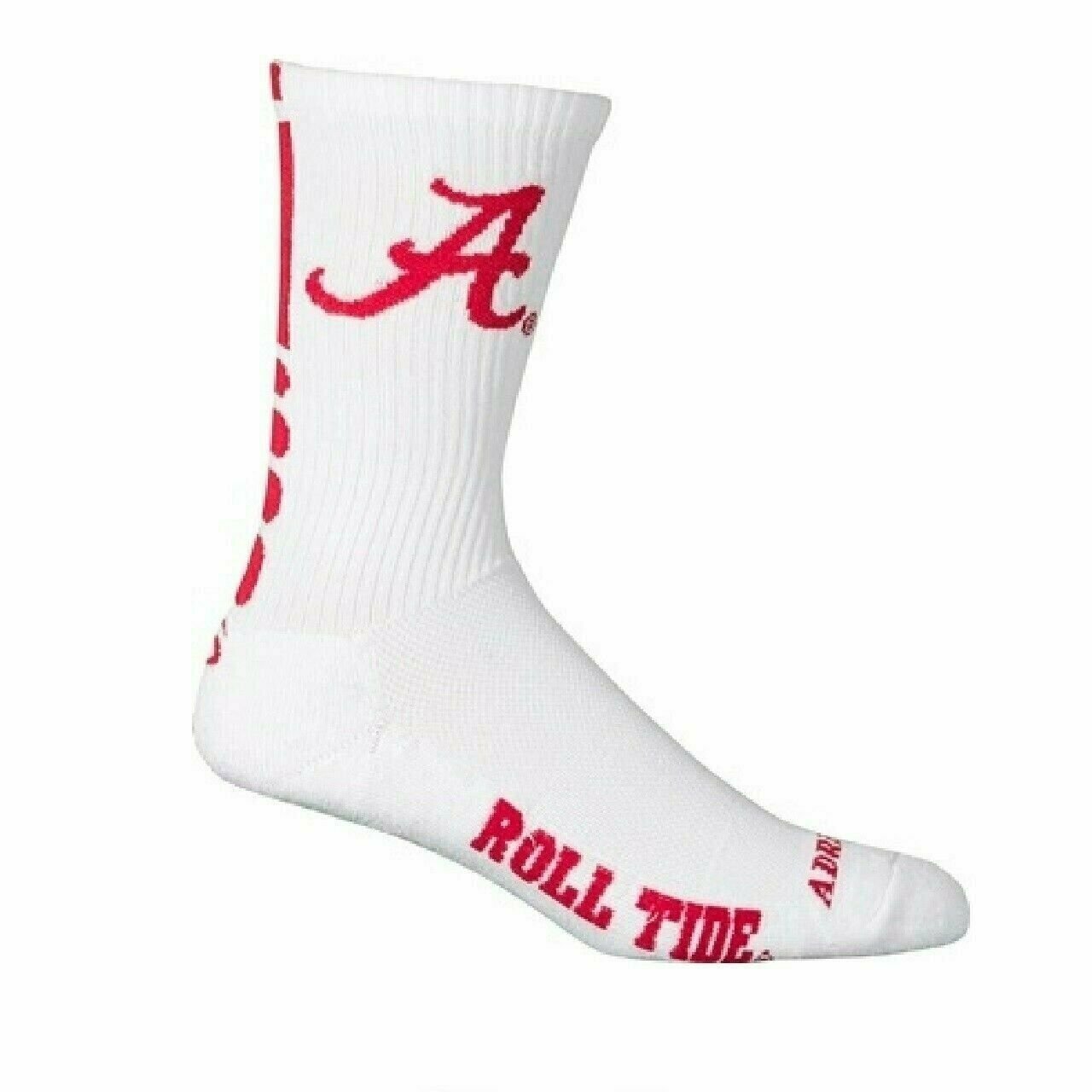 University of  ALABAMA 1/2 Cush Bamboo-7" Cycling  Socks