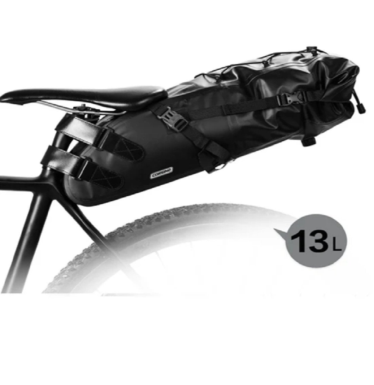 Corsino Explorer Large Saddle Bag - Waterproof Bike Seat Pack 13L