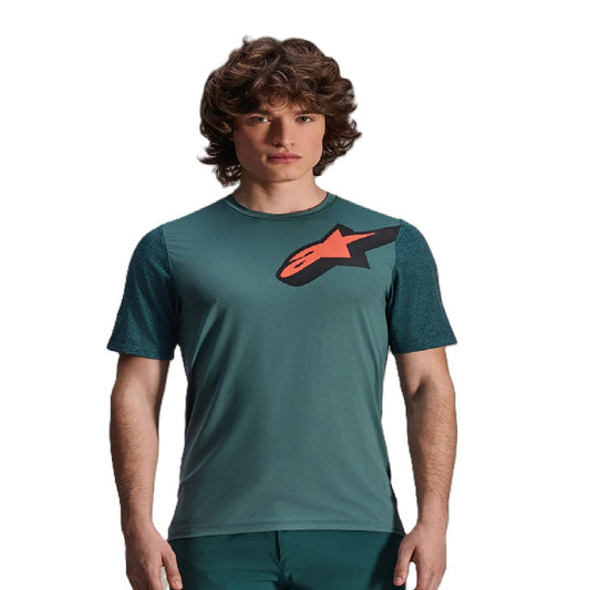 Alpinestars A-Dura Lipan MTB Cycling Jersey - Short Sleeve-Pine