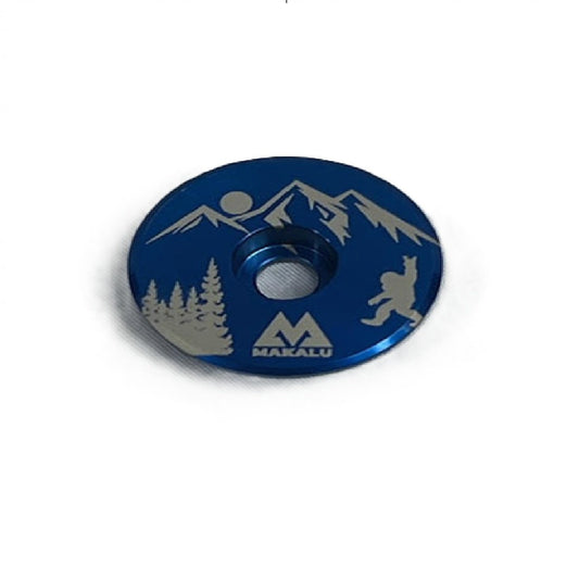 Makalu Sasquatch (Big Foot) Custom Stem Top Cap Peace-Blue